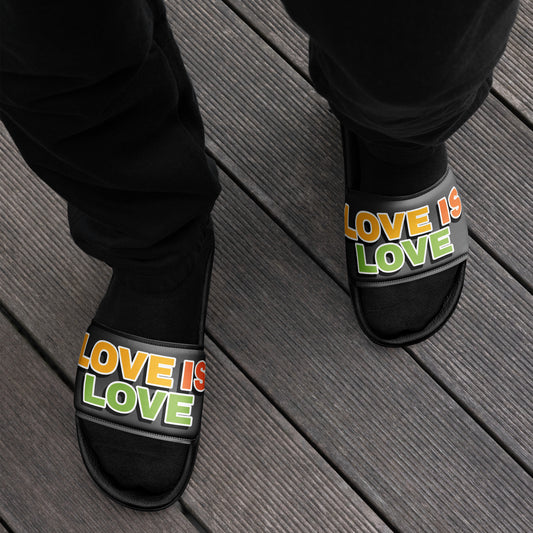 Men’s 'LOVE IS LOVE' slides